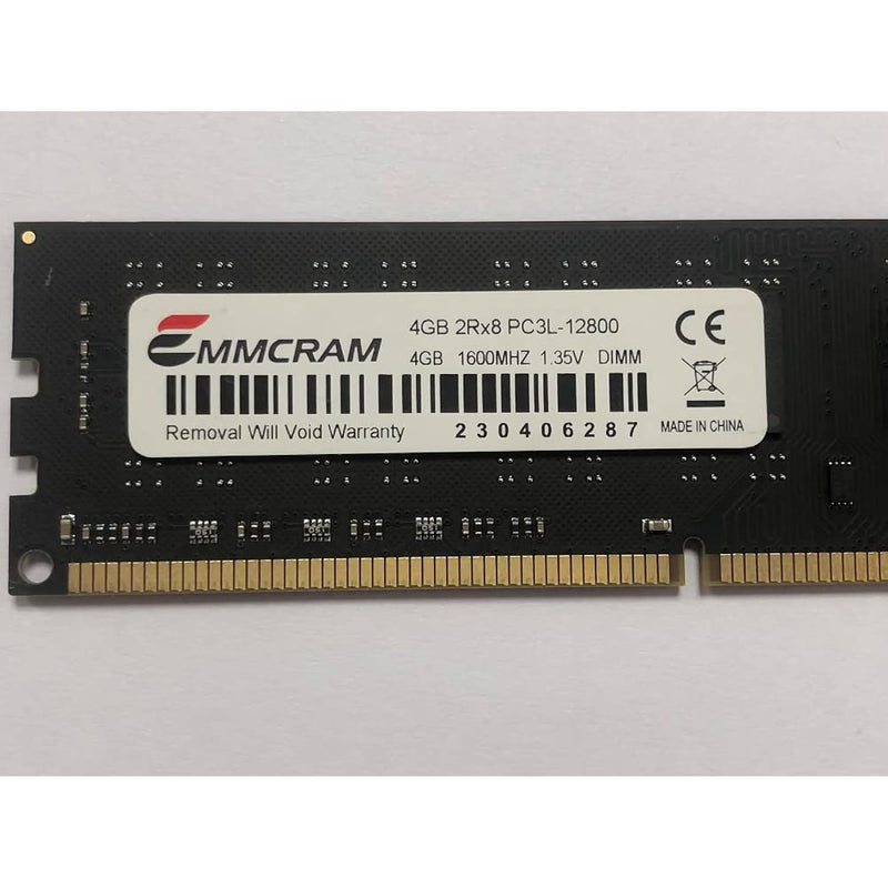 4Gb 2Rx8 Pc3L-12800U 1600 Udimm Ddr3L Desktop Ram 1.35V Non-Ecc Unbuffered 240