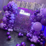 60pcs Purple Mixed Balloons 12in with Confetti for Birthday Baby Shower & Party