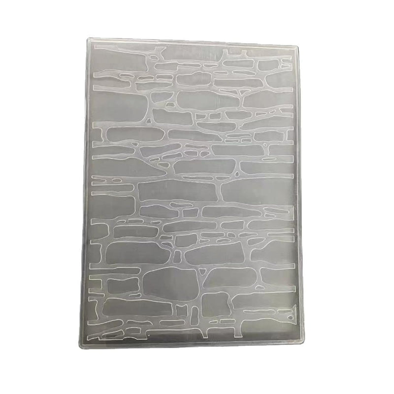 3D Texured Wall Brick Embossing Folder For Card Making Floral Diy Plas