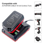 18V 3.0A Fast Battery Charger Pcxmvc Replacement For Porter-Cable 18-Volt Pc18B Nicd, Nimh & Lithium Cordless Tool Battery Packs Pc18Bl Pc18Blex Compatible With Porter Cable 18V Charger Pcmvc