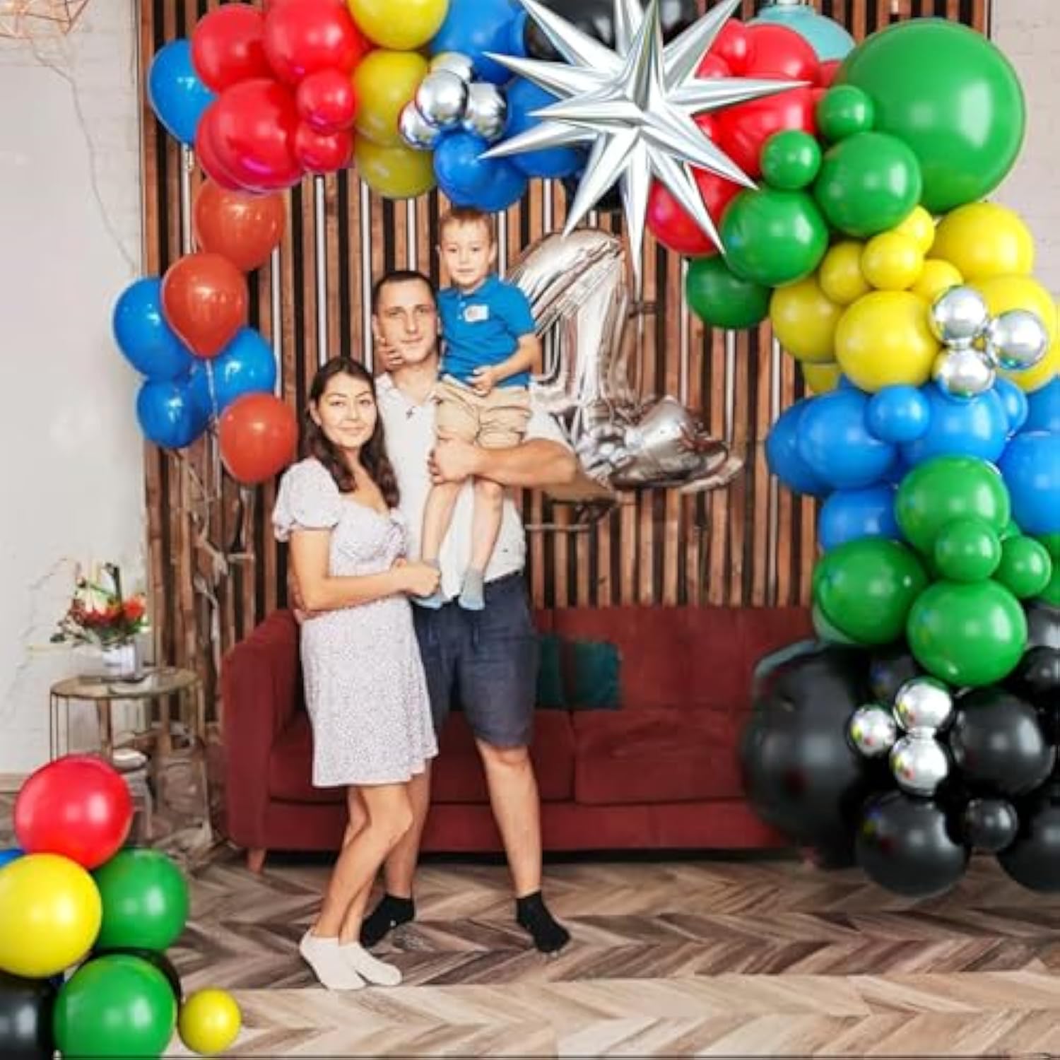 103Pcs Tropical Themed Balloon Arch Kit,Hawaiian Luau Summer Flamingo