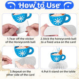 9 Pieces Winter Honeycomb Centerpieces – Let It Snow Table Decorations with Snowman, Snowflake, Hat, Scarf, Mittens, Hot Cocoa, Socks, and Gift Box for Winter Parties and Holiday Celebrations