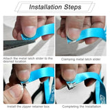 30 Sets Zipper Slider Retainers, #10 Top Stoppers & Bottom Stops For B