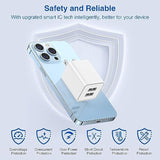 Usb Wall Charger And Lightning Cable,[Apple Mfi Certified] Iphone Charger With Lightning Cord,2 Ports Charging Plug Block Box For Iphone 12/11/Xr/X/Xs/Xr/8/7/6/6S Plus/Se/5C/Ipad-10Ft-White