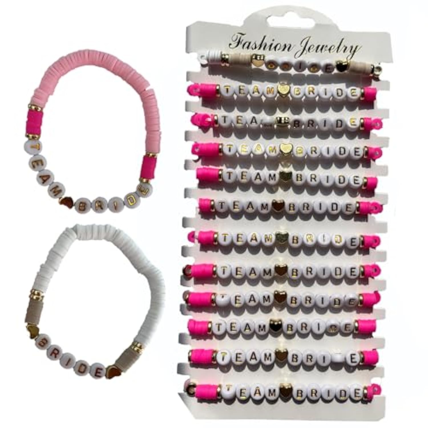 Bachelorette Party Favors,12Pcs Bracelets For Team Bride Boho Bridal Party Jewelry