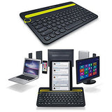 K480 Wireless Multi-Device Keyboard For Windows, Macos, Ipados, Android Or Chrome Os, Bluetooth, Compact, Compatible With Pc, Mac, Laptop, Smartphone, Tablet - Black