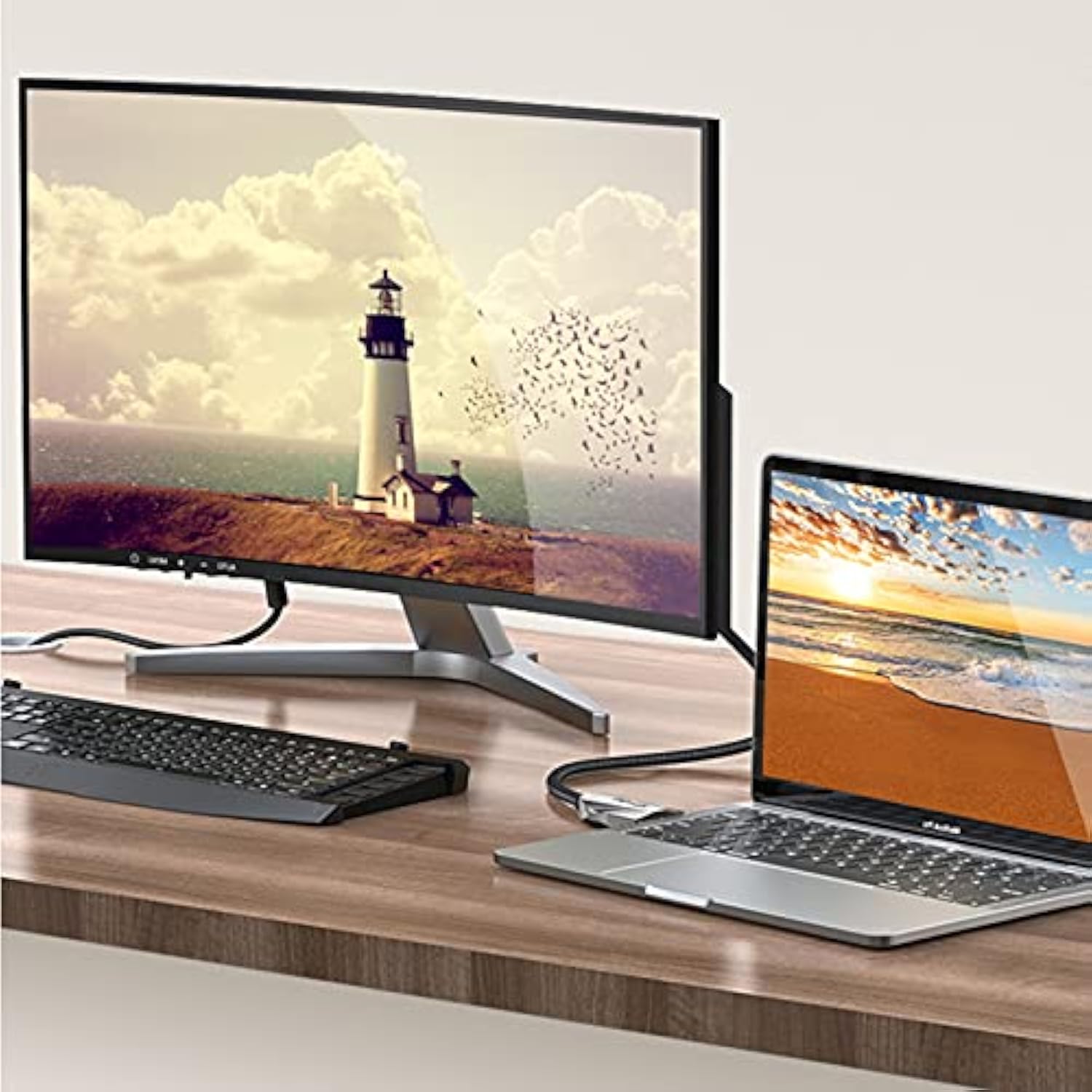 8K Hdmi Fiber Optic 2.1 Cable 200Ft, 8K@60Hz Fiber Hdmi Braided Nylon Cable, U