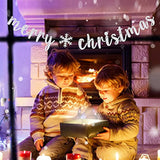 Silver Glitter Snowflake Merry Christmas & Happy New Year Banner