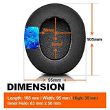 Nova Pro Wireless Replacement Ear Pads - Compatible With Steelseries Arctis Nova Pro Wireless By I Improved Durability & Sound (Hybrid Cooling Gel Fabric)