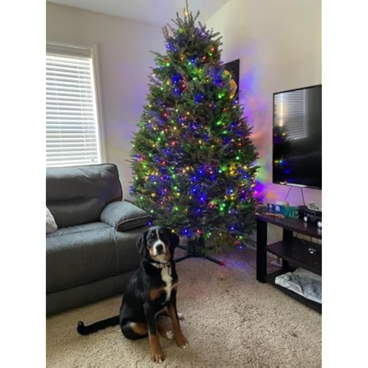 Christmas Light 1000 Leds 336Ft Green Cable Wire Fairy String Tree Twinkle Lights Plug In 12 Modes For Christmas Party,
