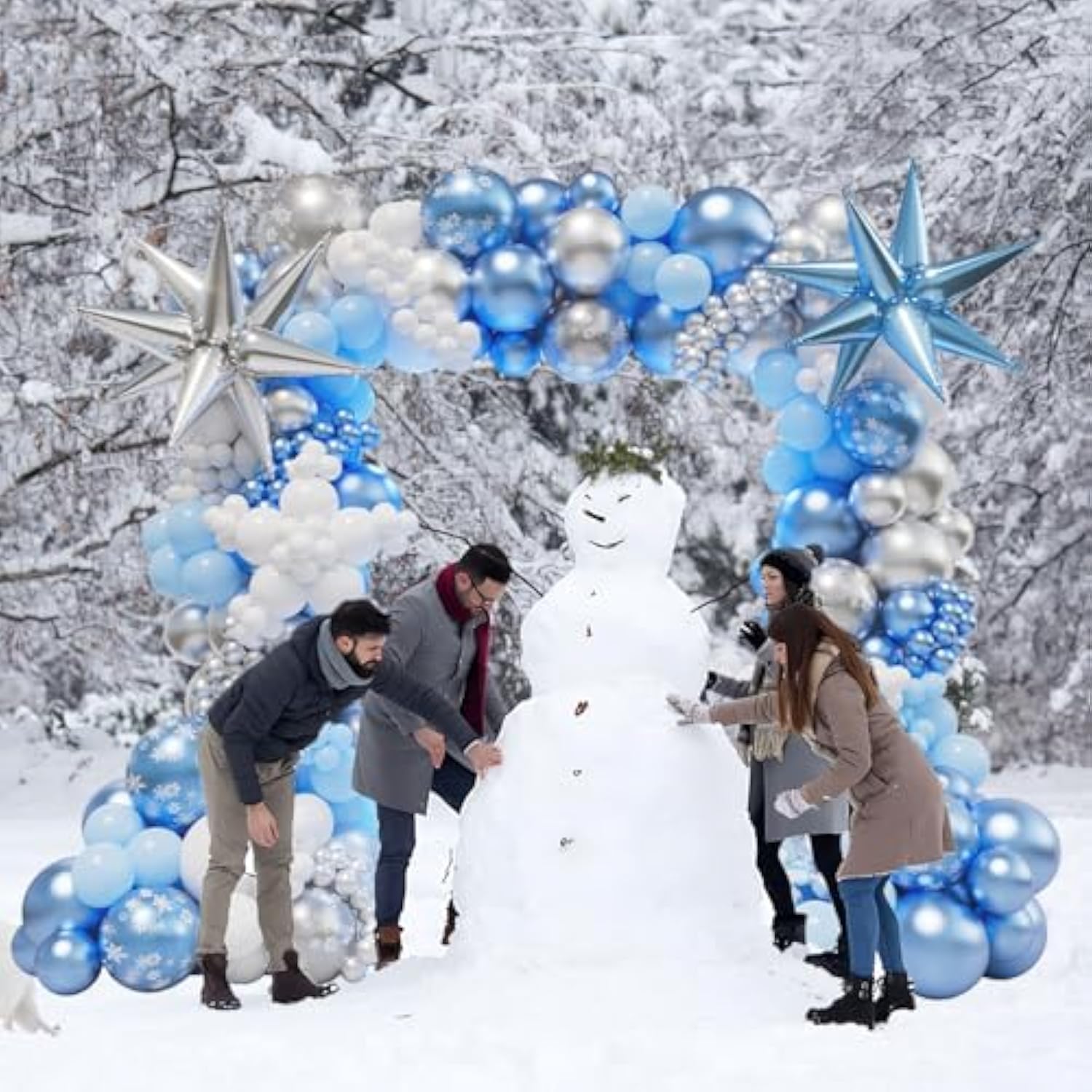 Frozen Balloon Arch Garland Kit, Pink Snow Balloon Arch With Pink Red Silver White Balloons For Baby Shower Girl Frozen Birthday Party Decorations