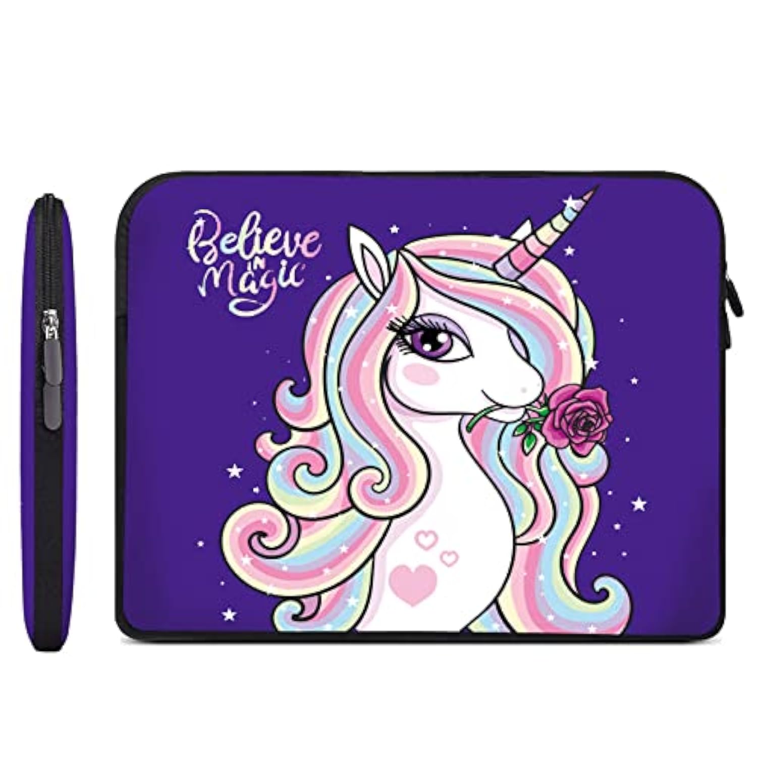 11.6" -12.5 Inch Laptop Bag Neoprene Notebook Carrying Pouch Chromebook Sleeve Ultrabook Case Tablet Cover Fit Apple Macbook Air Hp Dell Lenovo Asus Samsung (Cute Horse)