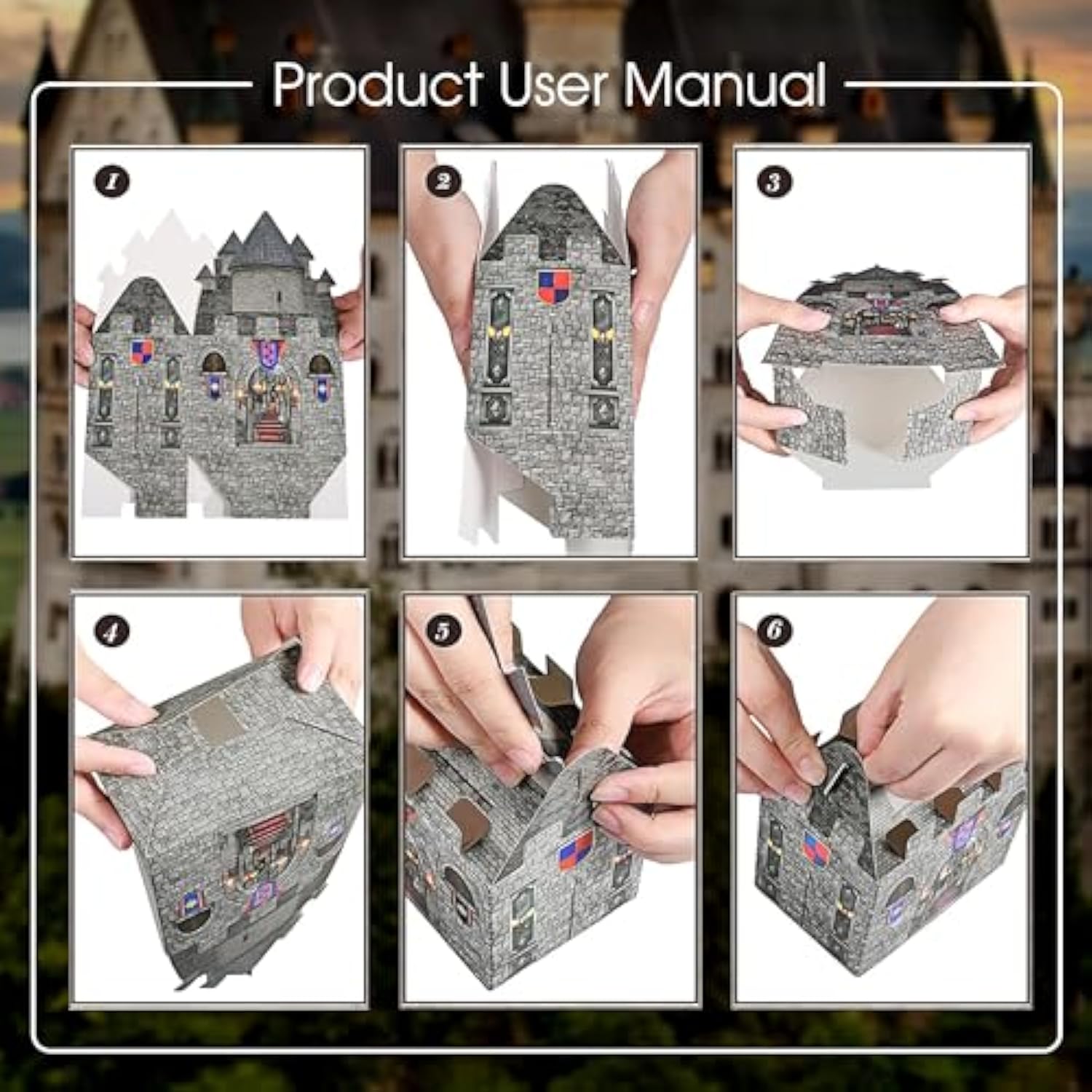 16-Pack Diy Medieval Castle Cardboard Boxes – 8 × 5 × 3 Inch Knight Theme Party Centerpieces For Halloween, Mardi Gras & Birthday Celebrations