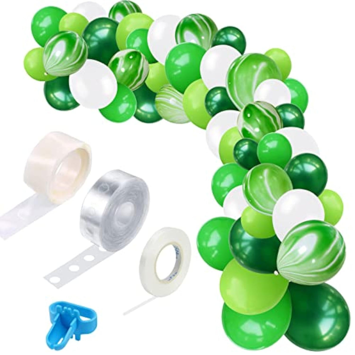 Green Balloon Garland Arch Kit: 106-Piece Party Decorations