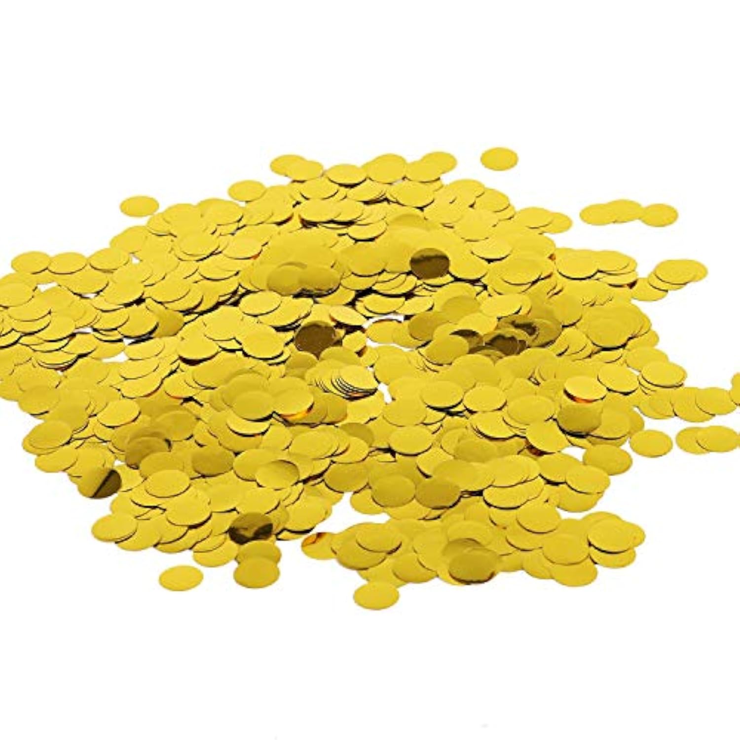 Black Metallic Glitter Foil Confetti Round Table Confetti Dots For Wedding Party Celebration Decorations 1.8Oz - 0.6Inch (Gold)