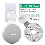 Outlet Wall Mount Holder for Google Nest Mini and Google Home Mini, A Space-Saving Accessories with Cord Management for Google Smart Speakers 1st