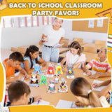 60 Pcs 30Set Back To School Gifts For Students Mini Stuffed Animals Toys With Cards First Day Of School Stuffed Keychains For Students Classroom Exchange Gifts