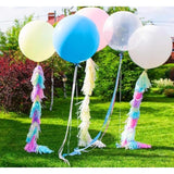 36 Inch Giant Pastel Pink Balloons, 6 Pack Large Round Pastel Pink Latex Balloons For Anniversary, Birthday, Christmas, Wedding, Baby Shower Party Decorations