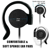 3.5Mm Single Side Earphone Earbud One Ear Headphone For Exd-101 Atg-100T Elgt-470 Wireless Tour Guide System Receiver Touring Groups Radio Podcast Laptop Mp3/4 Tablet Pc Skype Youtube (Left)