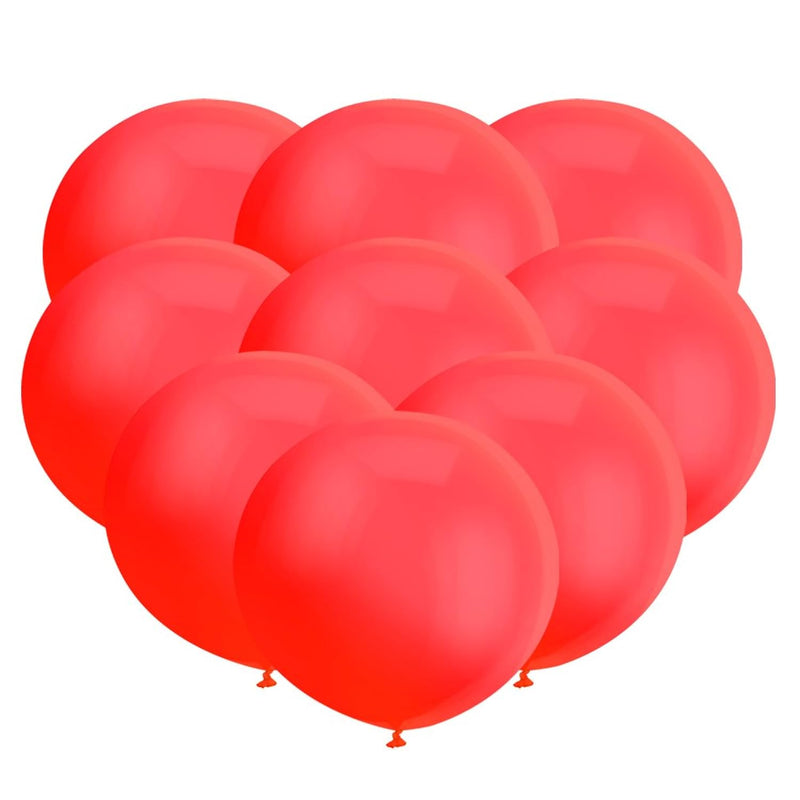 30Ct/Pack Red Balloons 18 Inch Big Red Balloons Latex Giant Red Balloo