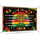 Black History Month Backdrop Banner African American Black History Month Decorations for Classrooms School 70.8 x 43.3 inch Black History Month Photo Backdrop for Photography