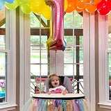 Number Balloon 5 Rainbow 40 Inch Foil Balloon Big Giant Jumbo 5Th Birthday Party Decorations Foil Mylar Helium Kids 0-9 Numbers Balloons For Baby Children