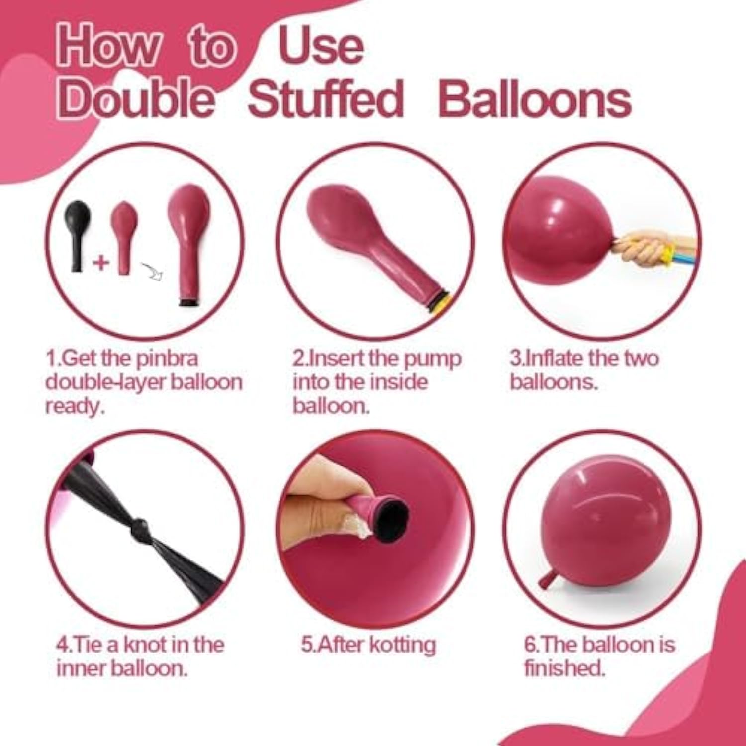 Dusty Rose Balloon Garland - Double Stuffed Boho Party Kit