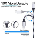 Usb Fast Charger Kit For Samsung Galaxy A56 A16 A15 A14 A35 A55 A54 A53 5G S25 S24 Fe S24 S23 Ultra S22 Ultra A13 Iphone 16 15,Quick Charge 3.0 Wall Charger+Rapid Car Charger Adapter+2 Usb C Cable 3Ft