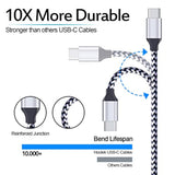 Usb Fast Charger Kit For Samsung Galaxy A17 A56 A16 A15 A14 A35 A55 A54 A53 5G S25 S24 Fe S24 S23 Ultra A13 Iphone 17 16E 15, Quick Charge 3.0 Wall Charger+Rapid Car Charger Adapter+2 Usb C Cable 3Ft