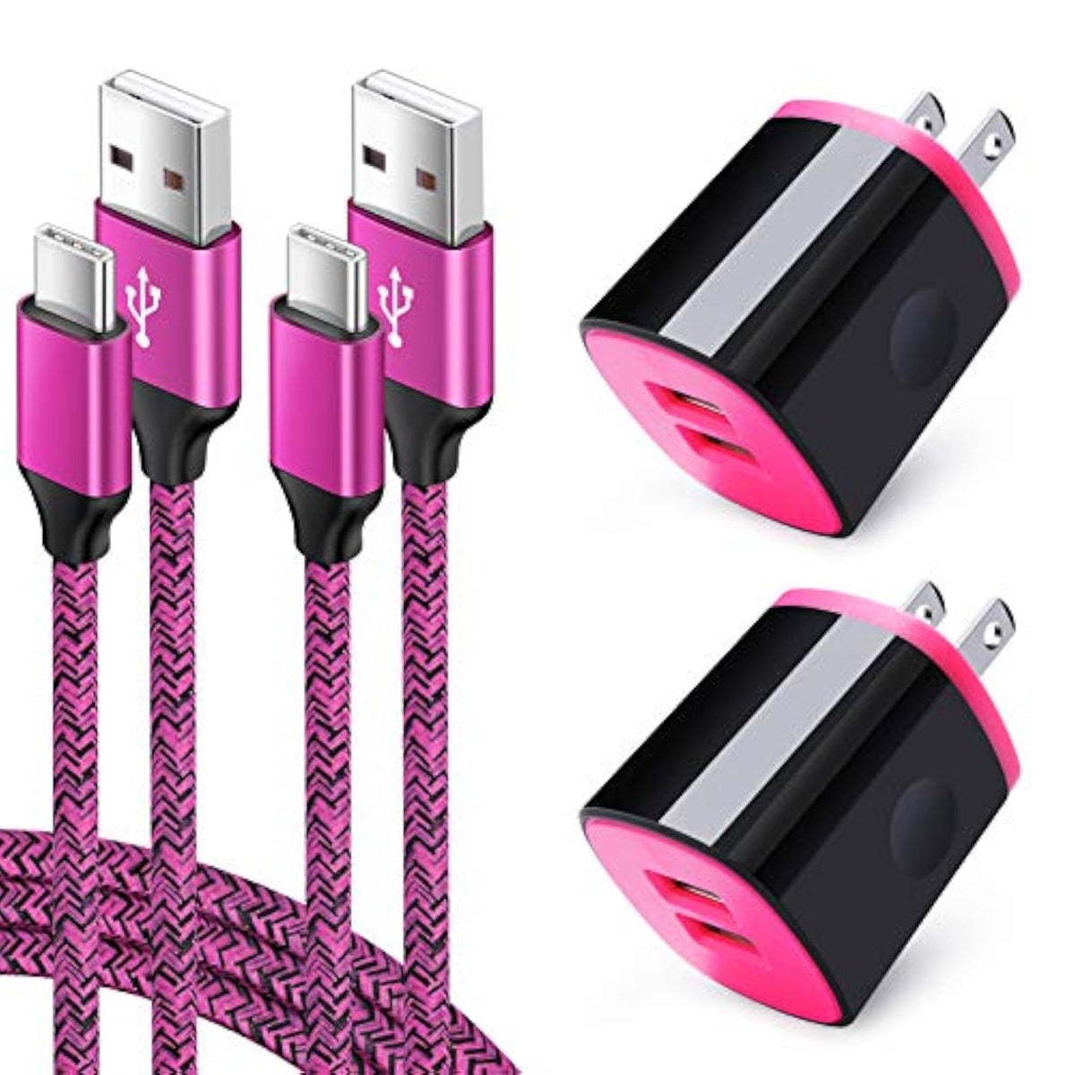 Type C Charger Fast Charging Cable For Samsung Galaxy S25 S24 S23 S22 S21 Ultra S20 Fe S10 Lite Note 20 A16 A15 5G A54 A14 A13 A10E A11 A21 A20 A51, Pixel 9 8 Pro 7A 6 Pro, Charging Block, Usb C Cable