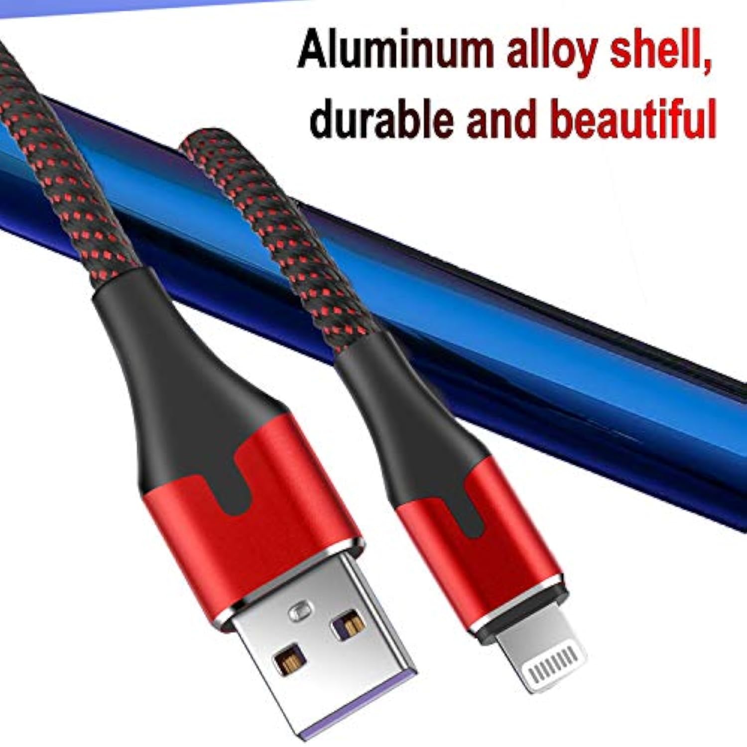 Short Lightning To Usb Cable 1Ft, 3Pack For Apple Mfi Certified Phone Charging Nylon Braided Charger Cord For Iphone 14/13/12/11Pro/X/Xr/Xs Max/8/7/6/5S/Se/5 For Ipad Mini Air 1 Foot
