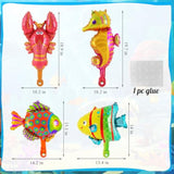 40" Blue Number 2 Balloon with Mini Ocean Balloons Under the Sea Birthday Decor