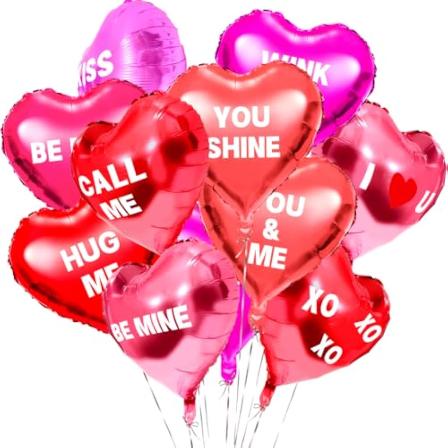 30 Pcs Valentine'S Day Heart Balloons 18Inch Valentines Day Decoration