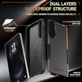 Neon Case For Samsung Galaxy S25 Edge 5G, Dual Layer Heavy Duty Rugged Lightweight Slim Shockproof Protective Cover Phone Case, Black