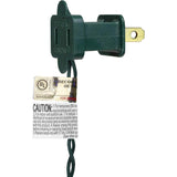 20-Count Clear Mini Christmas Light Set, 4Ft Green Wire