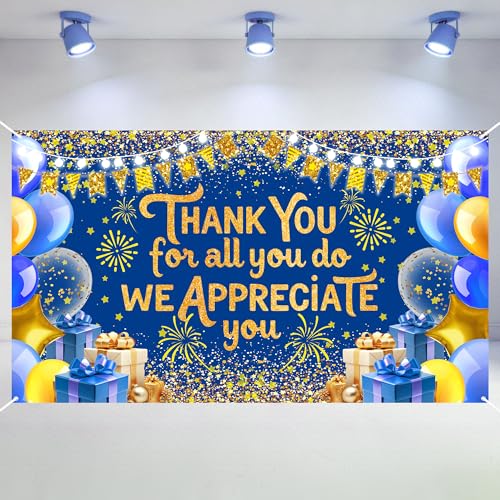 We Appreciate You Banner Employee Appreciation Day Backdrop