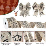 2 Rolls Christmas Jesus Wired Ribbon 2.5 Inch 20 Yard John 3:16 For Go