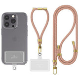 Sinjimoru Cell Phone Lanyard for Phone Case (2Packs), with Adjustable Phone Strap for Wrist Compatible with Key Holder & ID Card Holder. Sinji Strap Rainbow