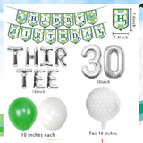 Thirtee Golf Birthday Balloons Golf 30Th Birthday Decoration Sport Themed Party Supplies Men Boys Party Balloons Decoration