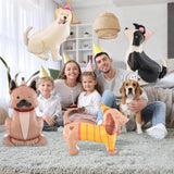 4 Pcs 4D Standing Pet Dog Foil Balloons Cute Puppy Balloons for Baby Showers