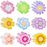 54 Pcs Spring Flower Cutouts Paper Flowers Decorations For Spring Bulletin Board, Double Printed Cardstock Flowers Home School Office Classroom Decor