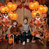 Thanksgiving Foil Balloons Set Turkey Pumpkin Brown Balloons for Fall Party Decorations
