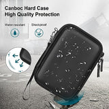 Carrying Case For Memoking/Ponek/Phomemo/Omezizy/Memoqueen T02 Mini Printer Sticker Printer, T02 Portable Thermal Printer Box For Thermal Paper, Usb Cable, Black (Case Only)