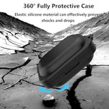 Case Cover Compatible With Nothing Ear (A) Earbuds, Soft Silicone Protective Case With Cleaner Kit With Carabiner Keychain Accessories (Black)