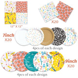 60Pcs School Plates And Napkins-Back To School Decorations Ruler Apple Alphabet First And Last Day Of School Preschool Kindergarten Graduation Tableware Deorations