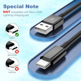 Car Carplay Cable For Iphone 15/16 Pro Max/Plus, Usb A To Usb C Cable Car Charger 3A Fast Charging Carplay Usbc Cord For Android 3Ft Black