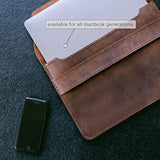 Macbook Air M1-M3 Case & Macbook Pro 13 Inch (M1 & M2) — ‘Fernando’ Handmade & Expertly Crafted Luxury Macbook Case — Beautifully Stitched Fair Trade Full Grain Leather — Brown