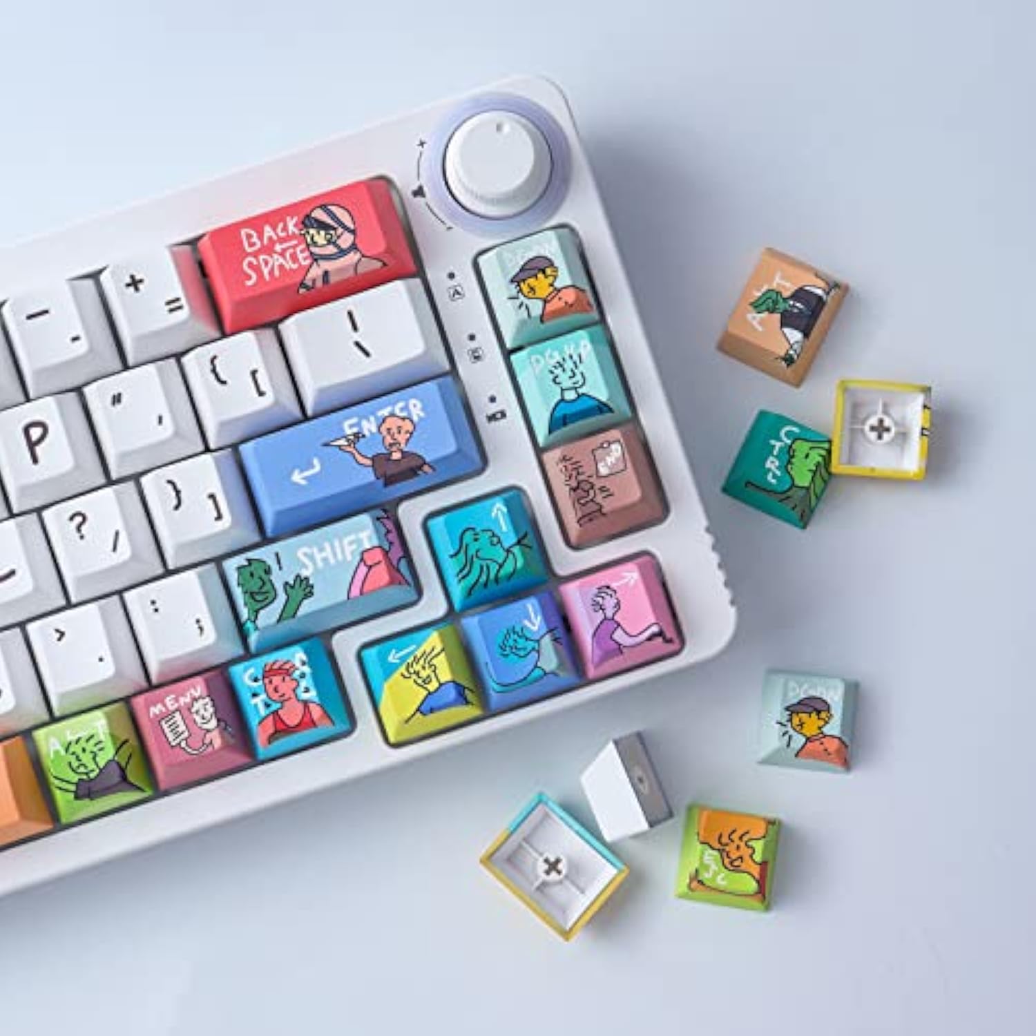 Pbt Keycaps 134 Keys Dye-Sublimation Custom Keycaps Cherry Profile Anime Keyca