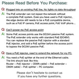 Fastcalbing Waterproof Direct Burial Poe Extender For Ip Camera, Ethernet Extension Breaking 100M Distance Limit, Outdoor Poe Repeater, Ieee 802.3Af/At/Bt, Poe+, Plug And Play