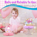 15 Pcs Butterfly Baby Shower Honeycomb Centerpieces It'S A Girl Purple